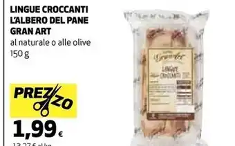 Coop Granart l'albero del pane lingue croccanti offerta