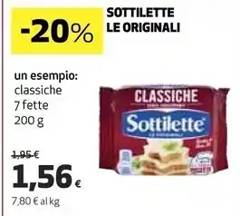Coop Sottilette le originali offerta