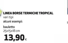 Coop Linea borse termiche tropical offerta