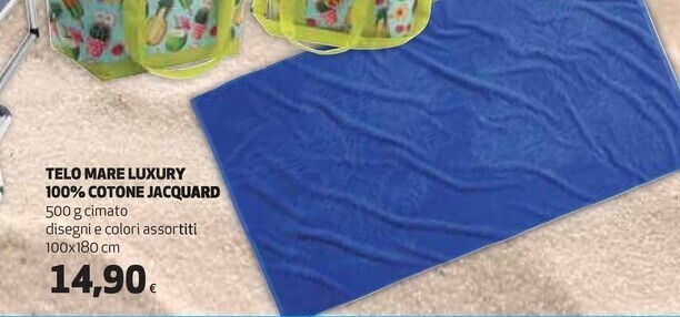 Coop Jacquard telo mare luxury 100% cotone offerta