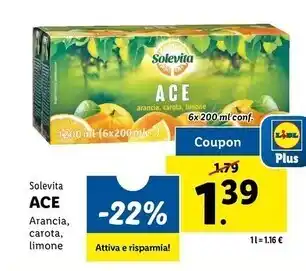 Lidl Solevita ace offerta