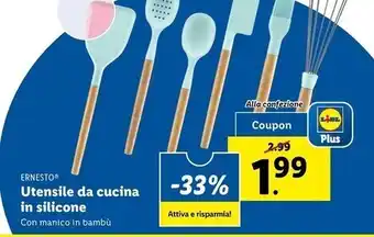 Lidl Ernesto utensile da cucina in silicone offerta
