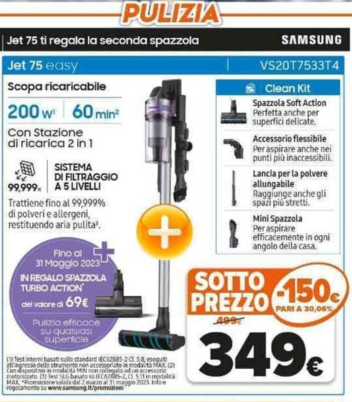 Expert Scopa ricaricabile offerta