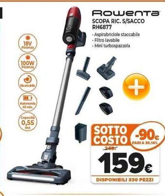 Expert Rowenta SCOPA RIC. S/SACCO RH6877 offerta
