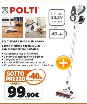 Expert Scopa elettrica cordless 2 in 1 offerta