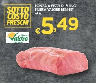 Bennet LONZA A PEZZI DI SUINO FILIERA VALORE BENNET offerta