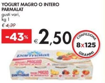 Bennet YOGURT MAGRO O INTERO PARMALAT 1 kg offerta