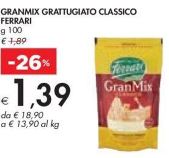Bennet GRANMIX GRATTUGIATO CLASSICO FERRARI g 100 offerta