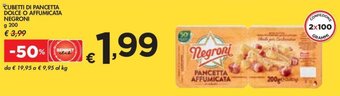 CUBETTI DI PANCETTA DOLCE O AFFUMICATA NEGRONI g 200