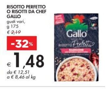 RISOTTO PERFETTO O RISOTTI DA CHEF GALLO gusti vari, g 175