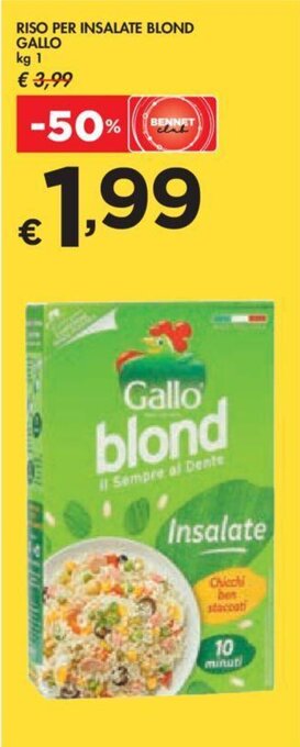 RISO PER INSALATE BLOND GALLO kg 1