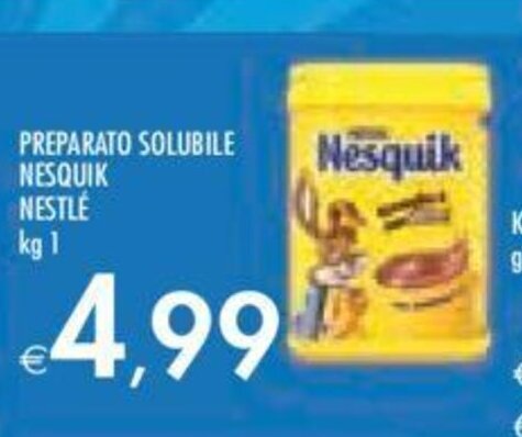 Bennet NESQUIK NESTLÉ kg 1 offerta