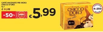 CAFFÈ MACINATO PER MOKA CHICCO D'ORO kg 1