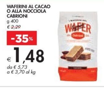 Bennet WAFERINI AL CACAO O ALLA NOCCIOLA CABRIONI g 400 offerta