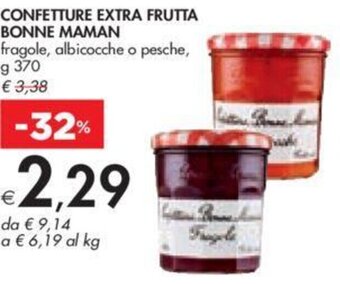 Bennet CONFETTURE EXTRA FRUTTA BONNE MAMAN g 370 offerta