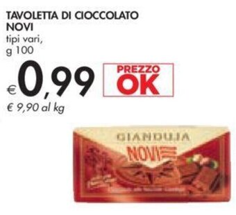 Bennet TAVOLETTA DI CIOCCOLATO NOVI g 100 offerta