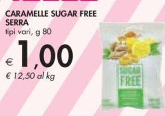 CARAMELLE SUGAR FREE SERRA tipi vari, g 80