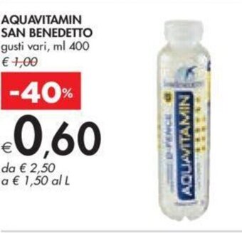 Bennet AQUAVITAMIN SAN BENEDETTO gusti vari, ml 400 offerta