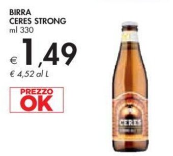 BIRRA CERES STRONG ml 330