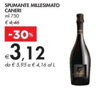 SPUMANTE MILLESIMATO CANERI ml 750