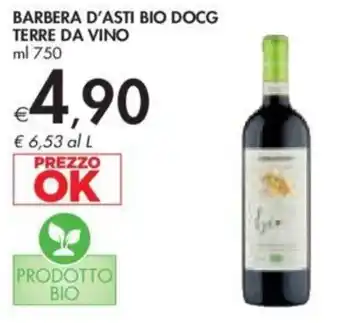 Bennet BARBERA D'ASTI BIO DOCG TERRE DA VINO ml 750 offerta
