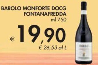 Bennet BAROLO MONFORTE DOCG FONTANAFREDDA ml 750 offerta