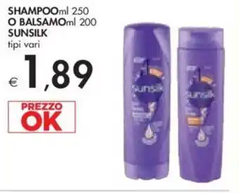 Bennet SHAMPOOml 250 O BALSAMOml 200 SUNSILK tipi vari offerta