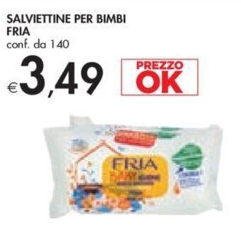 Bennet SALVIETTINE PER BIMBI FRIA conf. da 140 offerta