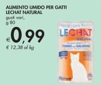 Bennet ALIMENTO UMIDO PER GATTI LECHAT NATURAL gusti vari, g 80 offerta