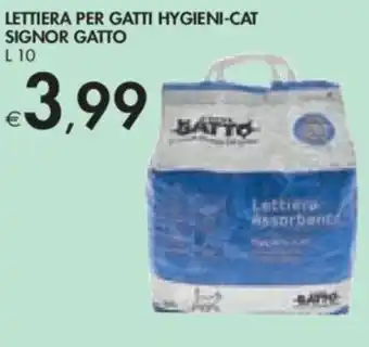 LETTIERA PER GATTI HYGIENI-CAT SIGNOR GATTO L 10