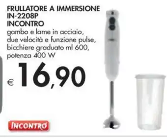 FRULLATORE A IMMERSIONE IN-2208P 400W