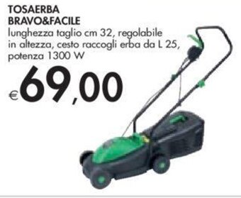 TOSAERBA BRAVO&FACILE 1300W