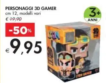 PERSONAGGI 3D GAMER cm 12, modelli vari