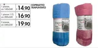 COPRILETTO TRAPUNTATO 1 piazza cm 160x240