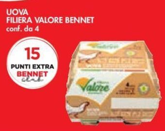 Bennet UOVA FILIERA VALORE BENNET conf. da 4 offerta