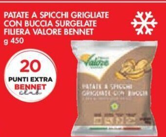 Bennet PATATE A SPICCHI GRIGLIATE CON BUCCIA SURGELATE FILIERA VALORE BENNET g 450 offerta