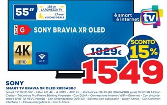 SONY SMART TV BRAVIA XR OLED XR55A90J