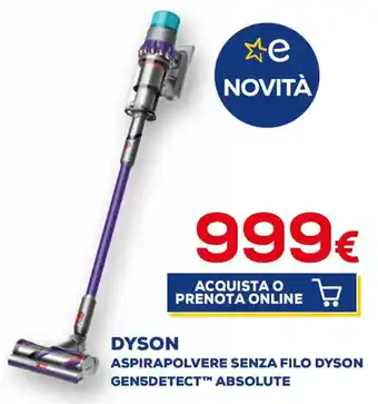 DYSON ASPIRAPOLVERE SENZA FILO DYSON GEN5DETECT™ ABSOLUTE