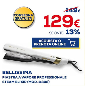BELLISSIMA PIASTRA A VAPORE PROFESSIONALE STEAM ELIXIR (MOD. 11808)