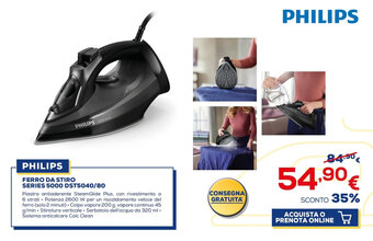 Euronics PHILIPS FERRO DA STIRO SERIES 5000 DST5040/80 offerta