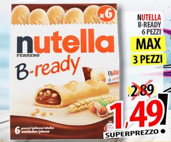 Il Genio Supermercato NUTELLA B-READY 6 PEZZI offerta