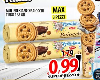 Il Genio Supermercato MULINO BIANCO BAIOCCHI TUBO 168 GR offerta