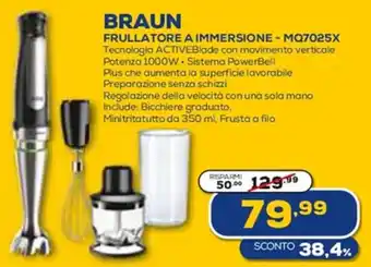 BRAUN FRULLATORE A IMMERSIONE - MQ7025X