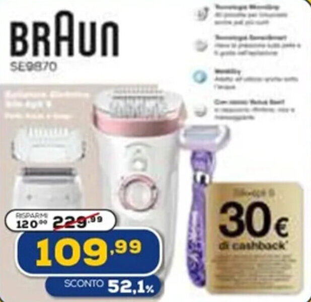 Euronics BRAUN SE9870 offerta