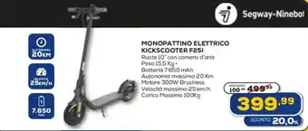 Segway-Ninebot MONOPATTINO ELETTRICO KICKSCOOTER F251