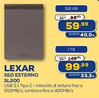 LEXAR SSD ESTERNO SL200