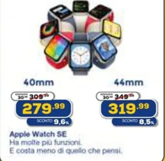 Euronics Apple Watch SE 40mm offerta