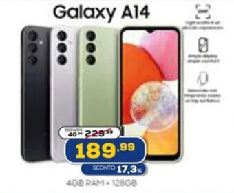 Euronics Samsung Galaxy A14 offerta