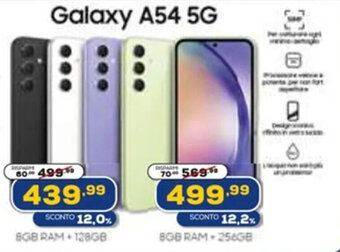 Euronics Samsung Galaxy A54 5G offerta