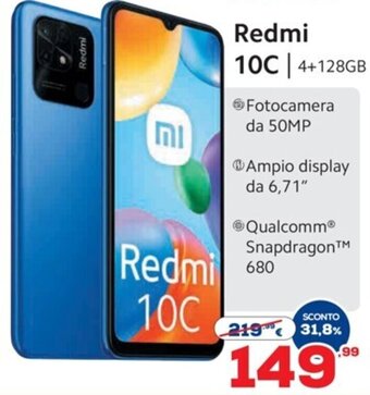 Euronics Redmi 10C | 4+128GB offerta